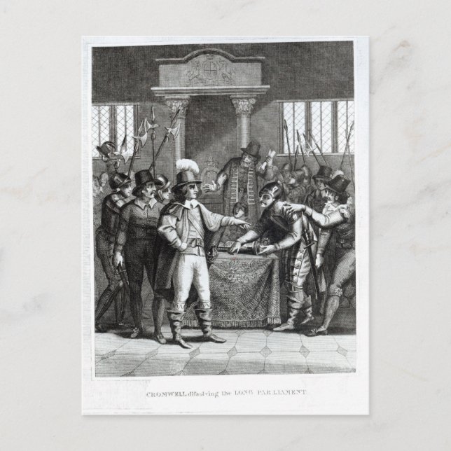 Oliver Cromwell Postcard (Front)