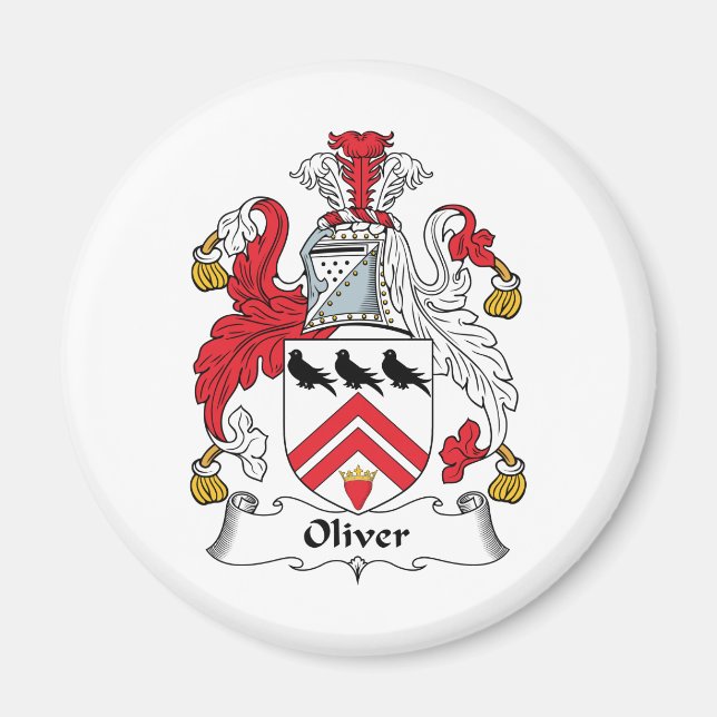 Oliver Family Crest Magnet (Front)