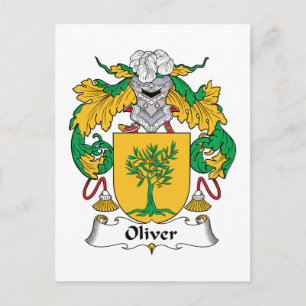 Oliver Family Crest Postcard