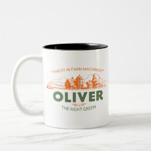 Oliver Farm Tractor Two-Tone Coffee Mug
