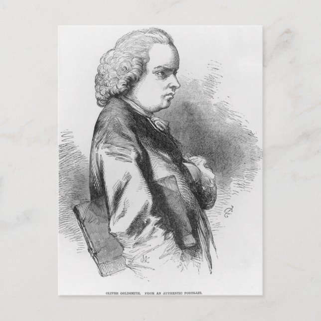Oliver Goldsmith Postcard (Front)