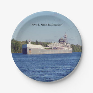 Oliver L. Moore & Menominee paper plate