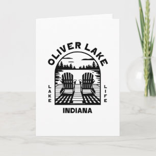 Oliver Lake Indiana Outdoors Vintage 1 Card
