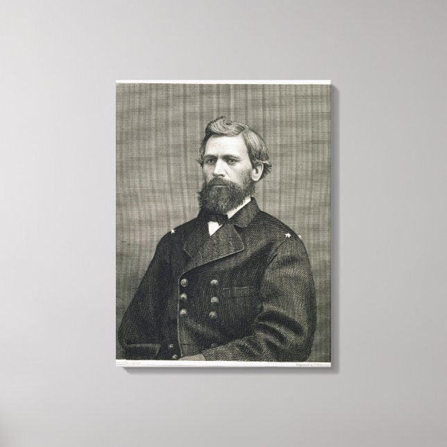 Oliver Otis Howard (1830-1909), engraved by Robert Canvas Print (Front)