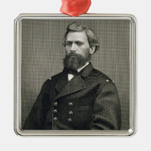 Oliver Otis Howard (1830-1909), engraved by Robert Metal Tree Decoration