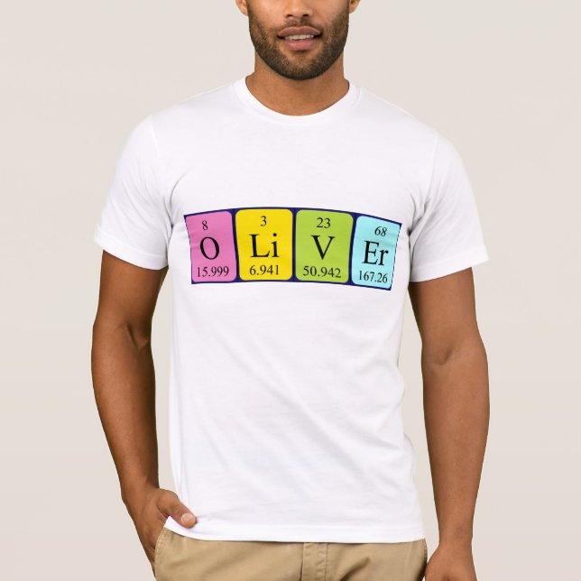 Oliver periodic table name shirt (Front)