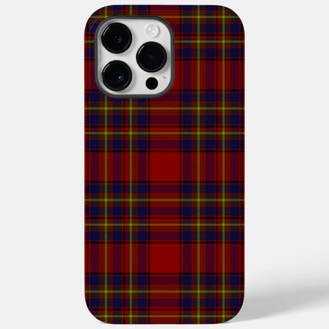 Oliver tartan red yellow blue plaid Case-Mate iPhone case (Back)
