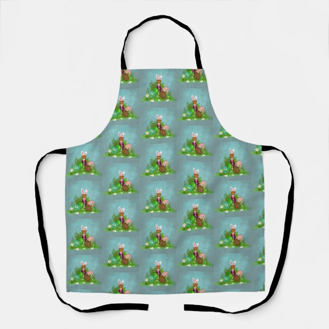 Oliver The Otter and the Great Easter Egg Hunt Apron (Front)