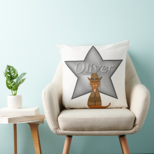 “ Oliver The Otter Cowboy of the Wild West” Cushion