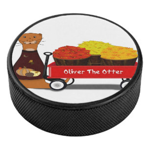 Oliver The Otter Gets Ready For Autumn Hockey Puck