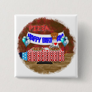 Oliver The Otter is 6 Years Old! Happy Birthday 15 Cm Square Badge