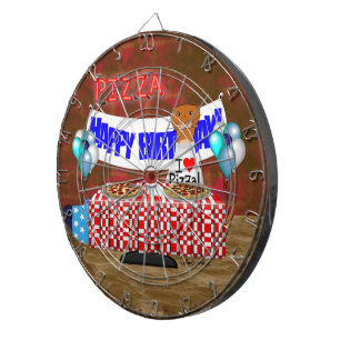 Oliver The Otter is 6 Years Old! Happy Birthday Dartboard