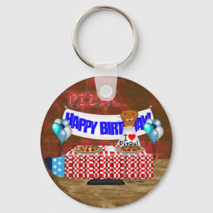 Oliver The Otter is 6 Years Old! Happy Birthday Key Ring