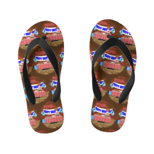 Oliver The Otter is 6 Years Old! Happy Birthday  Kid's Jandals