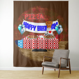 Oliver The Otter is 6 Years Old! Happy Birthday Tapestry