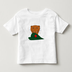Oliver The Otter Studies a Ladybug Toddler T-Shirt