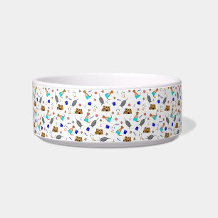 Oliver The Otter Summer Beach Vacation Pattern Bowl