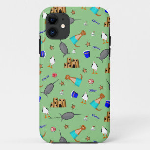 Oliver The Otter Summer Beach Vacation Pattern Case-Mate iPhone Case