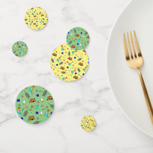 Oliver The Otter Summer Beach Vacation Pattern Confetti