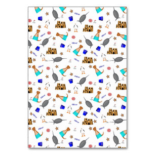 Oliver The Otter Summer Beach Vacation Pattern Table Number