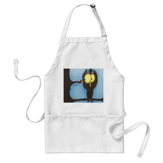 Oliver the Owl and his Visitor Standard Apron (Front)