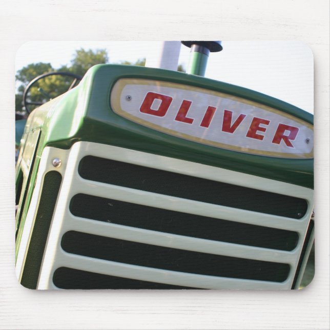 Oliver tractor decal colourful mousepad gift idea (Front)