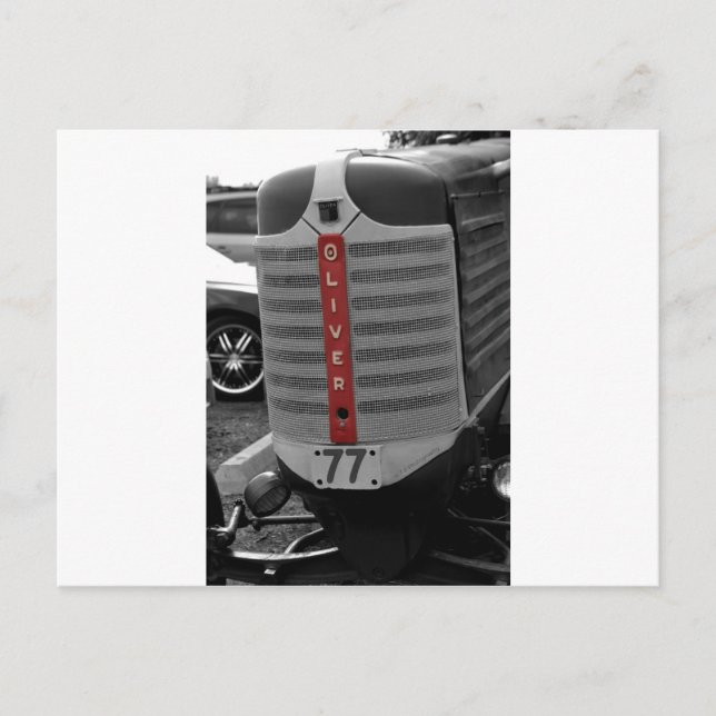 Oliver Tractor Postcard (Front)