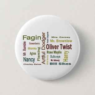 Oliver Twist Characters 6 Cm Round Badge