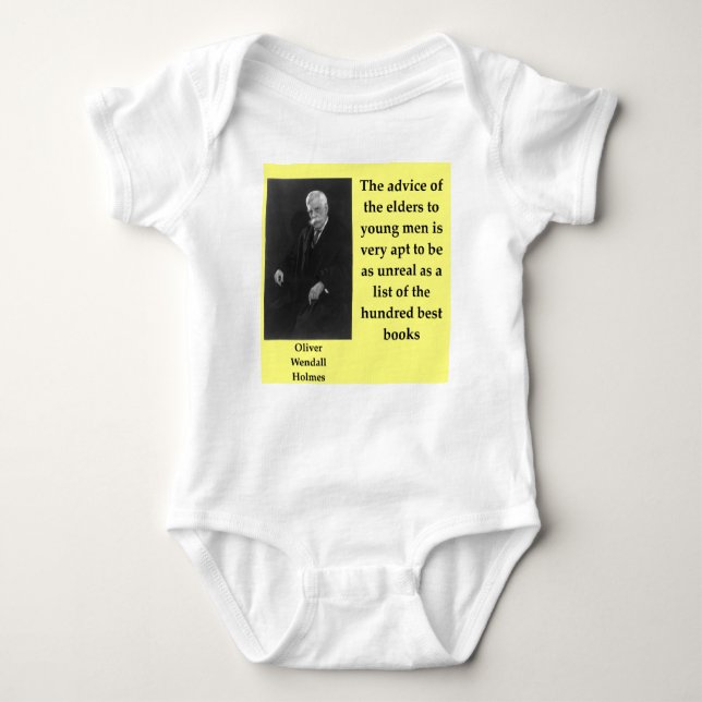 oliver wendll holmes quote baby bodysuit (Front)