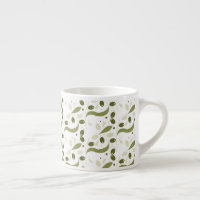 Olives Branch Leaves Pattern Design