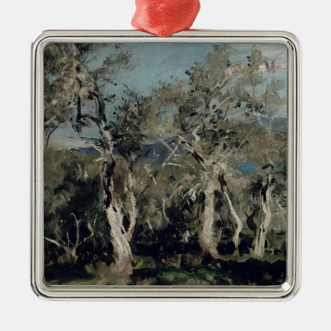 Olives, Corfu, 1912 Metal Tree Decoration (Front)