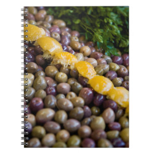 Olives Displayed At Market Notebook