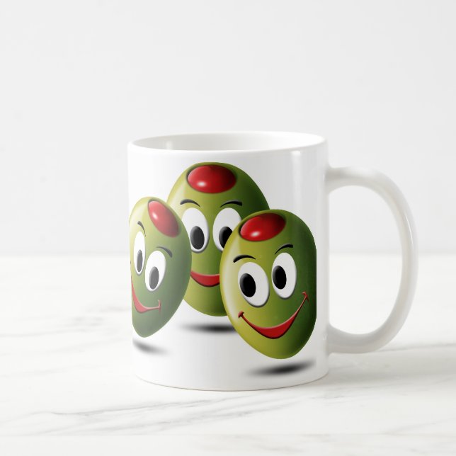 Olives filled with smile coffee mug (Right)