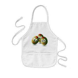 Olives filled with smile kids apron