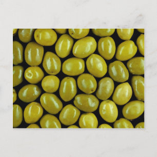 Olives texture postcard