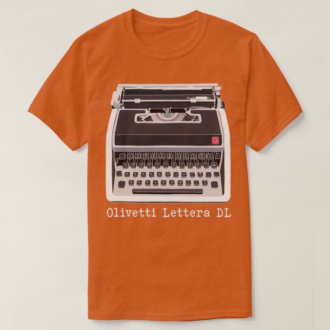 Olivetti Lettera DL colour drawing T-Shirt (Design Front)