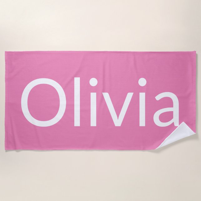 Olivia Beach Towel (Front)