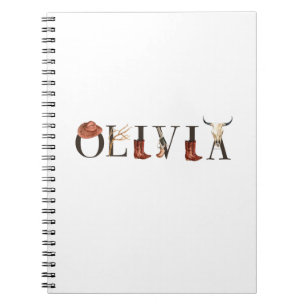 Olivia Cowboy Girl, Western Cowgirls, Cowboy Girl Notebook