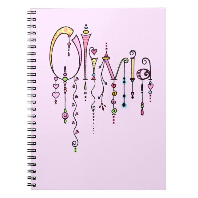 Olivia Dangles Notebook (Front)