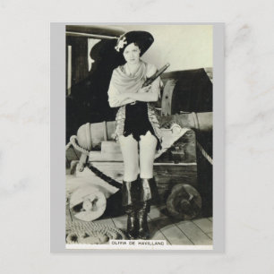 Olivia de Haveilland Postcard