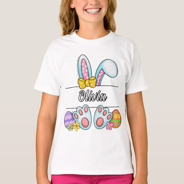 Olivia Easter Bunny T-Shirt (Front)