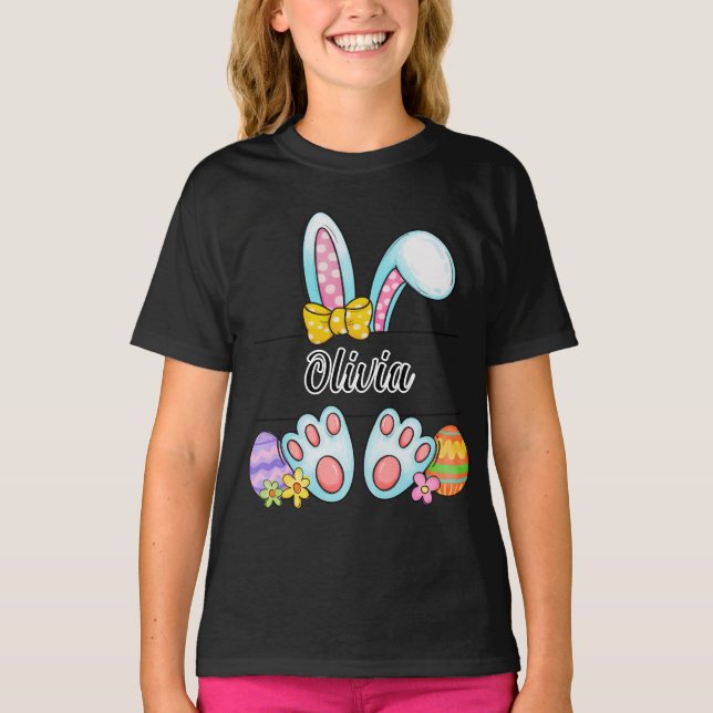 Olivia Easter Bunny T-Shirt (Front)