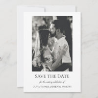Olivia Elegant Christian Monogram Photo Wedding