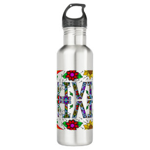 Olivia, Girl's Name Whimsical Art Aluminium Wate 710 Ml Water Bottle