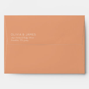 Olivia & James Formal Black Minimalist Envelope
