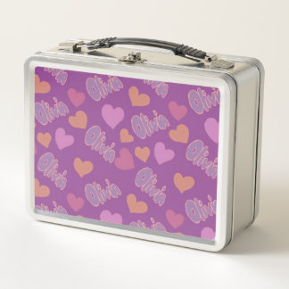 Olivia metal lunch box