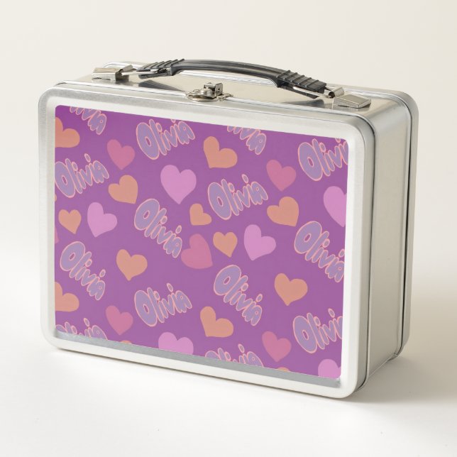 Olivia  metal lunch box (Front)