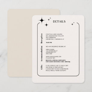 OLIVIA Modern Ivory Celestial Enclosure Card