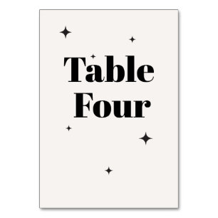 OLIVIA Modern Ivory Celestial Wedding Breakfast Table Number