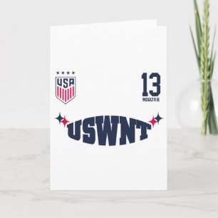 Olivia Moultrie 13 White Uswnt Officially Licensed Card